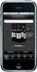 Commandez vos bouteilles de vin avec l'iPhone Commandez vos bouteilles de vin avec l'iPhone